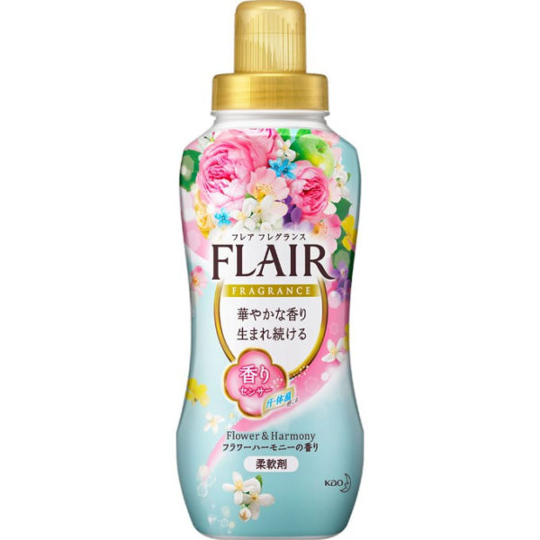 Antibakterinis skalbinių kondicionierius KAO "Flair Fragrance" Flower & Harmony, 570ml
