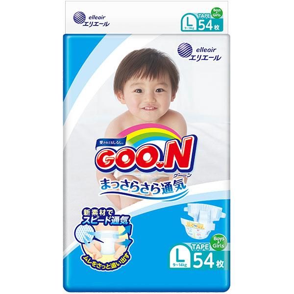 Sauskelnės GOO.N, L 9-14 kg, 54 vnt.