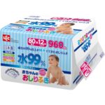 Drėgnosios servetėlės naujagimiams iPLUS minkšta pakuotė 12pak. x 80 vnt.