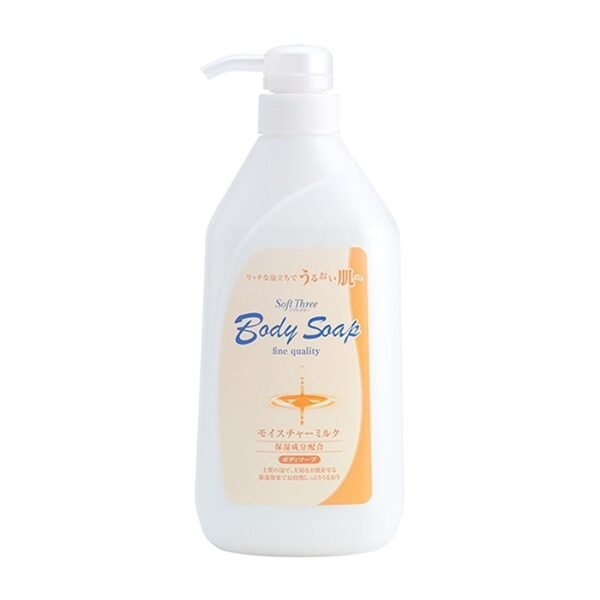 Kūno kremas-muilas Mitsuei Soft Three su pieno baltymais (giliai drėkinantis), 550ml