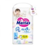 Sauskelnės-kelnaitės MERRIES, L 9-14 kg, 44+2 vnt.